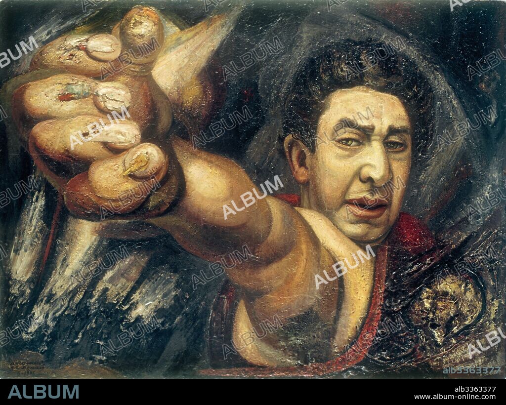 DAVID ALFARO SIQUEIROS. Self-Portrait (The Great Colonel).