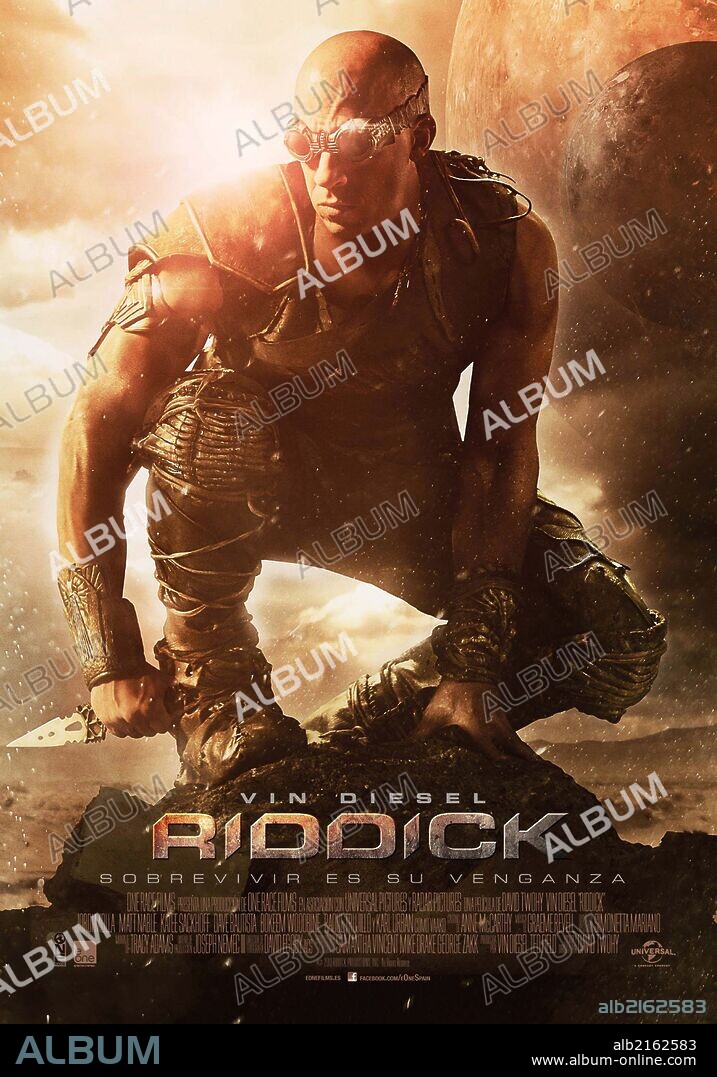 Poster of RIDDICK, 2013, directed by DAVID TWOHY. Copyright RADAR PICTURES.