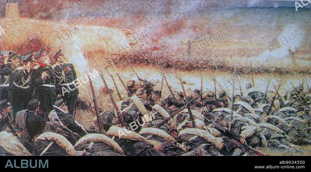 Before the attack. Near Plevna. Artist V. Vereshchagin. The siege of Plevna, or siege of Pleven, was a major battle of the Russo-Turkish War of 1877-1878, fought by the joint army of Russia and Romania against the Ottoman Empire.