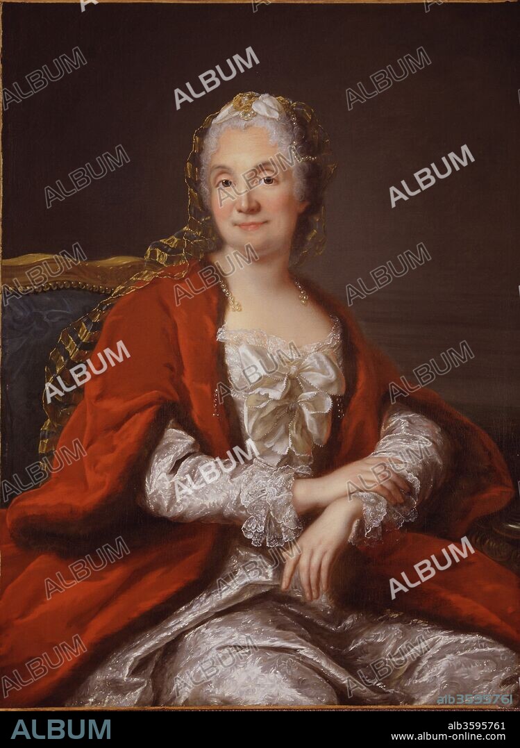 MARIANNE LOIR. Portrait of Madame Geoffrin (1699-1777).