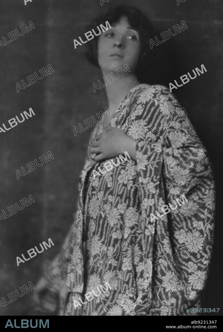 ARNOLD GENTHE. Willcox, Christine, Miss, portrait photograph, 1914 Aug. 17.