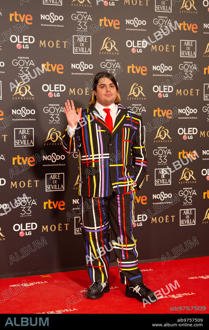 Seville, 02/02/2019. Gala of the 33rd edition of the Goya Awards, at the Fibes. In the image, Brays Efe on the red carpet. Photo: Vanessa Gómez ARCHSEV.