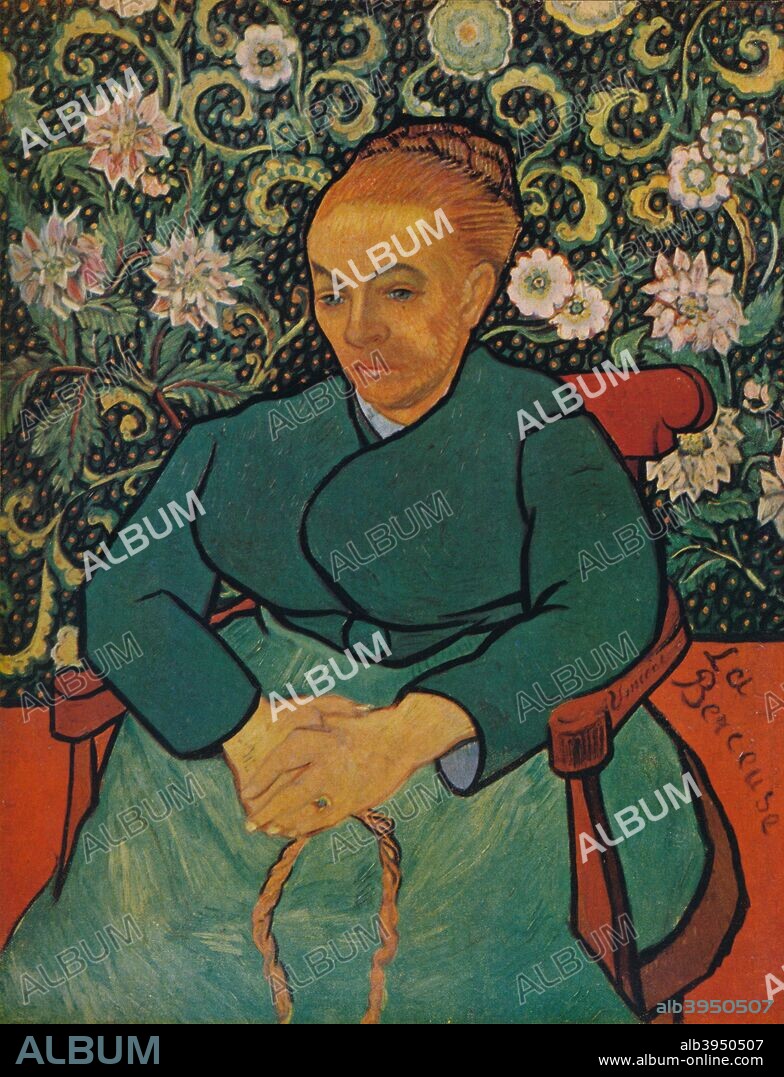 'La Berceuse (Portrait of Madame Roulin)', 1889. From Van Gogh Paintings, introduction by Graham Reynolds. [Lindsay Drummond, Ltd & Les Editions du Chene, London & Paris, 1947].
