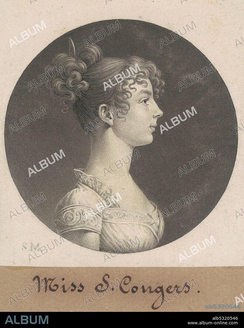 CHARLES BALTHAZAR JULIEN FEVRET DE SAINT-MEMIN. Sarah C. Conyers, 1808.