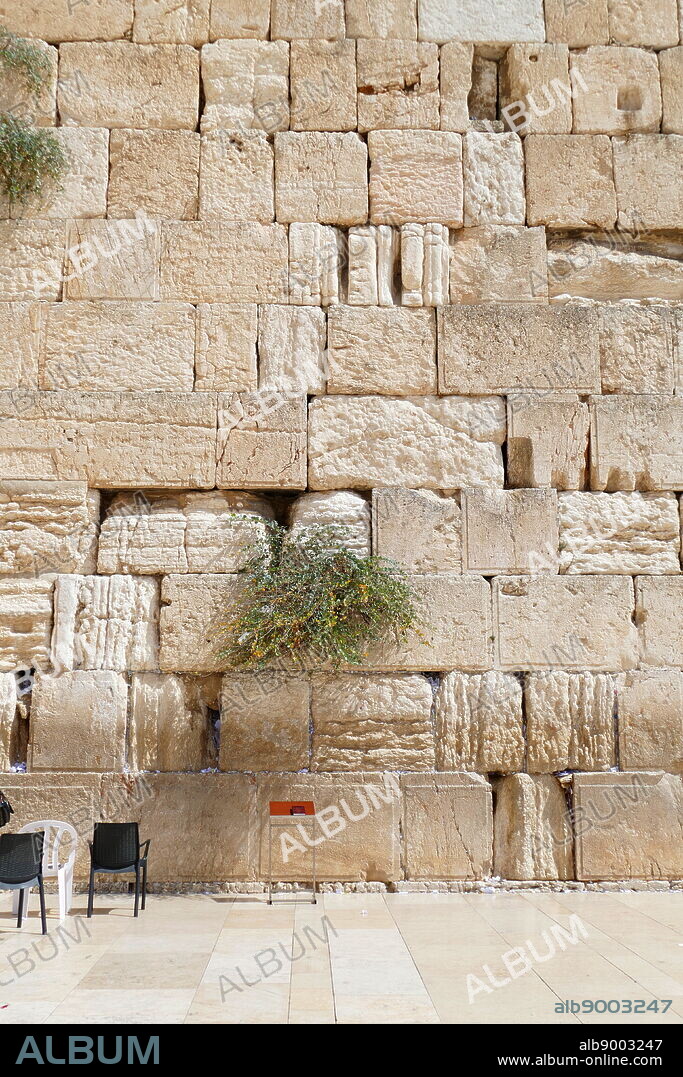 The Western Wall (Ha-Kotel Ha-Ma'aravi) in Jerusalem is the holiest of Jewish sites, sacred because it is a remnant of the Herodian retaining wall that once enclosed and supported the Second Temple. It has also been called the 'Wailing Wall'.