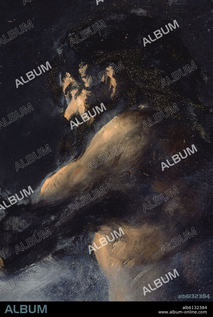 FRANCISCO DE GOYA 1746/1828 / J ASENSIO. 'The Colossus (detail)', 1818-1825, Oil on canvas, 116 x 105 cm, P07364.