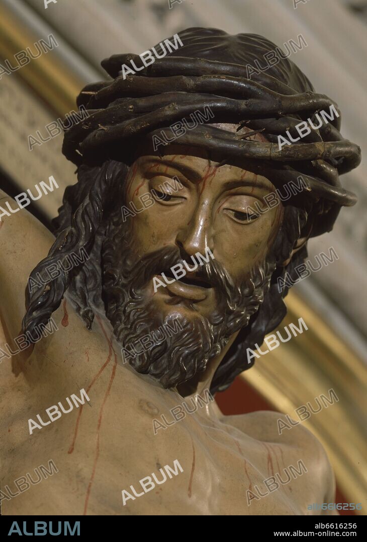 JUAN MARTÍNEZ MONTAÑÉS. CRISTO DE LA CLEMENCIA EN SACRISTIA DE LOS CALICES - 1603 - Det del nº16952.