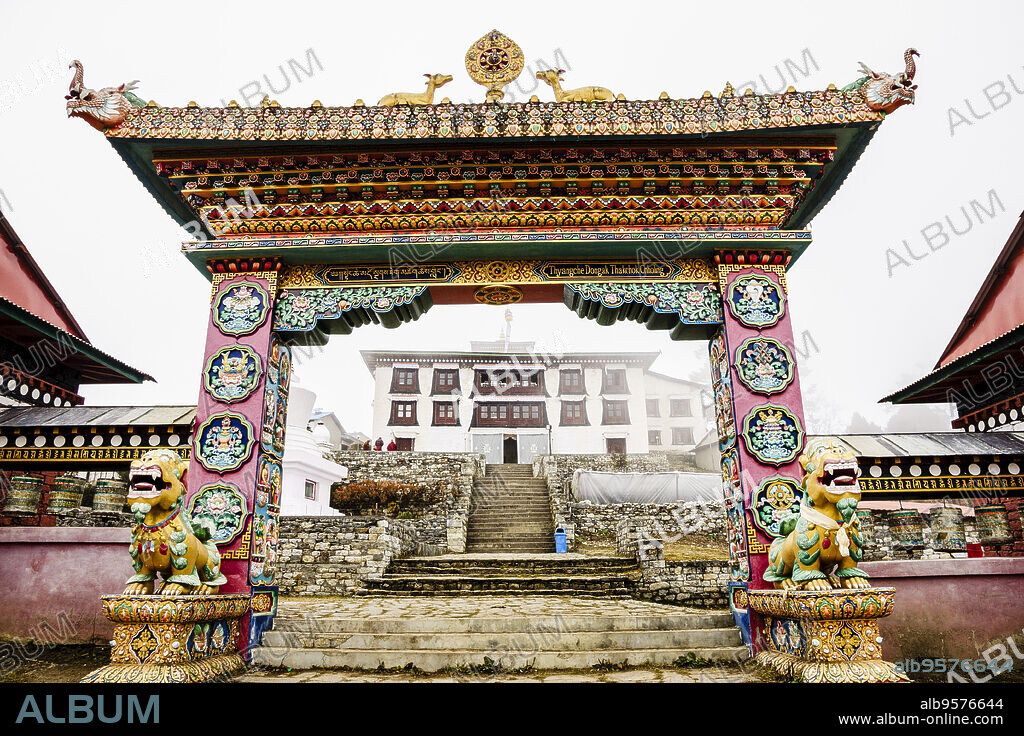 Tengboche Buddhist monastery.Sagarmatha National Park, Khumbu Himal, Nepal, Asia.