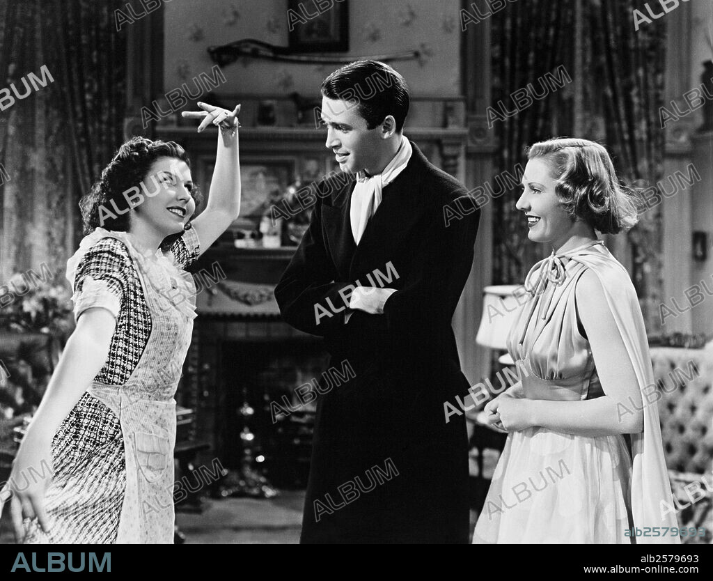 ANN MILLER, JAMES STEWART and JEAN ARTHUR in YOU CAN'T TAKE IT WITH YOU, 1938, directed by FRANK CAPRA. Copyright COLUMBIA PICTURES.