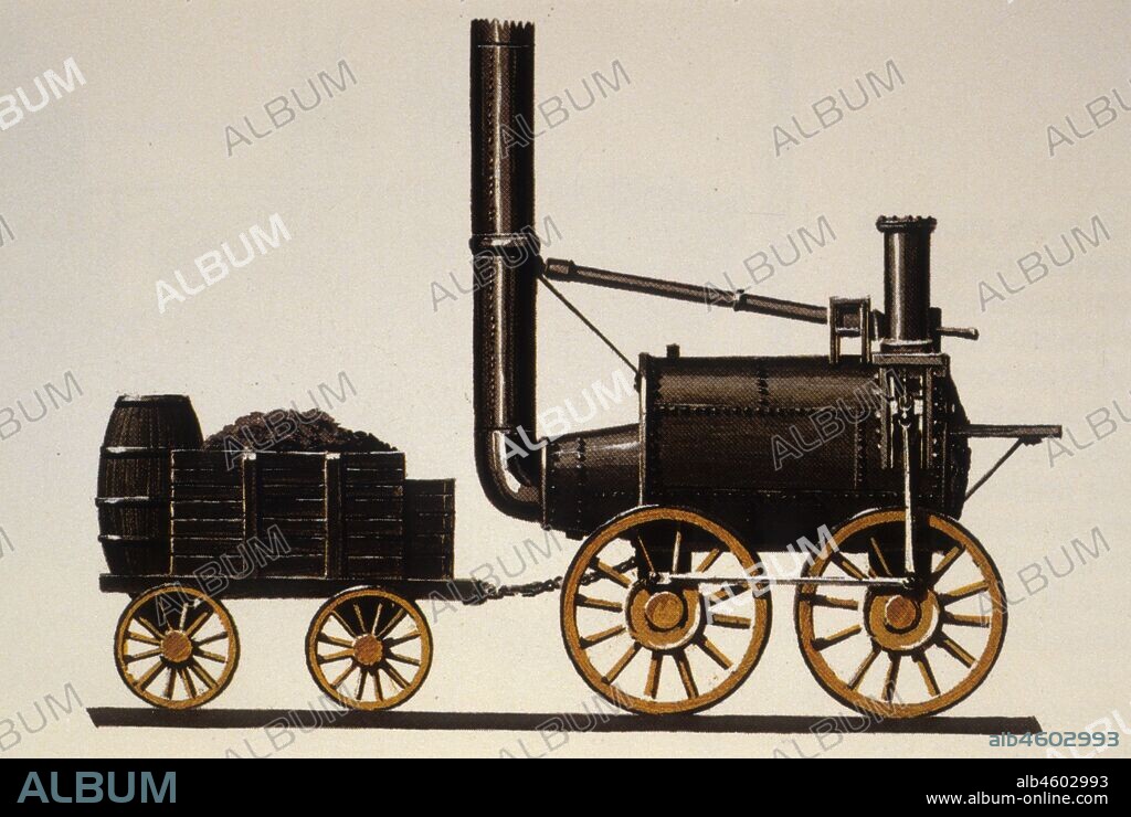 Trevithick Locomotive. Ca 1804.