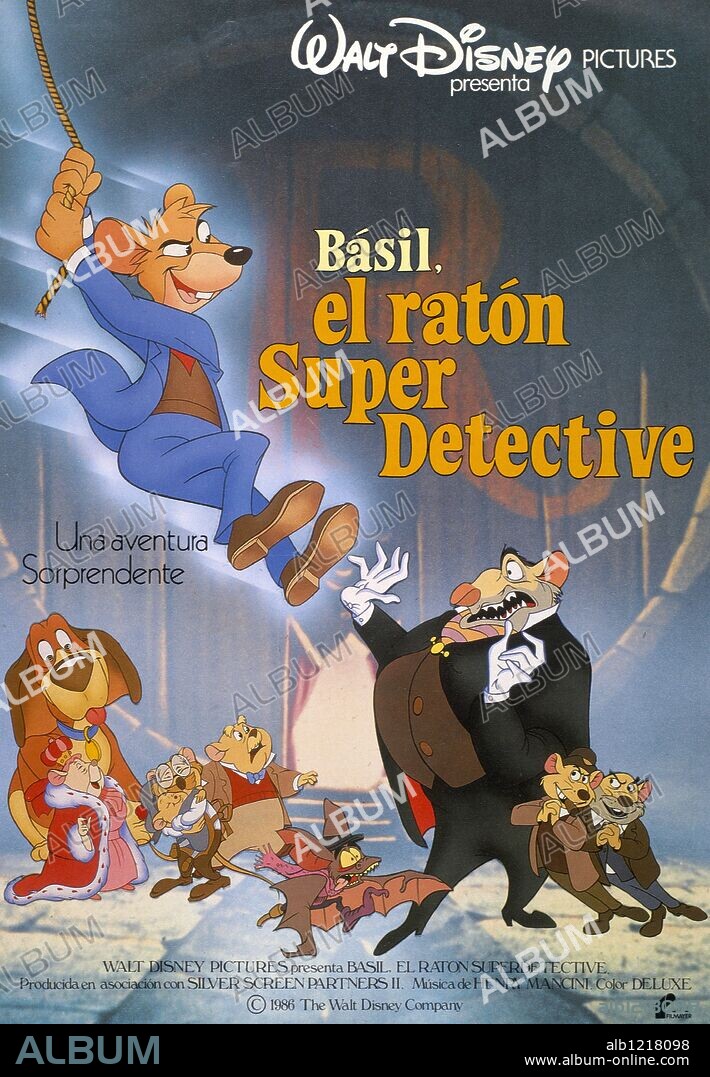 Poster of THE ADVENTURES OF THE GREAT MOUSE DETECTIVE, 1986 (THE GREAT MOUSE DETECTIVE), directed by JOHN MUSKER. Copyright WALT DISNEY PICTURES.