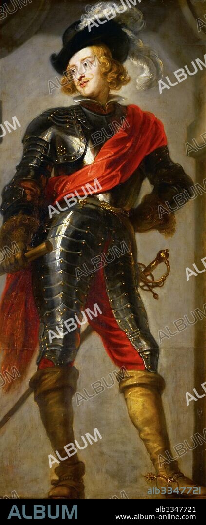 JAN VAN DEN HOECKE. Portrait of Cardinal-Infante Ferdinand of Austria (1609-1641).