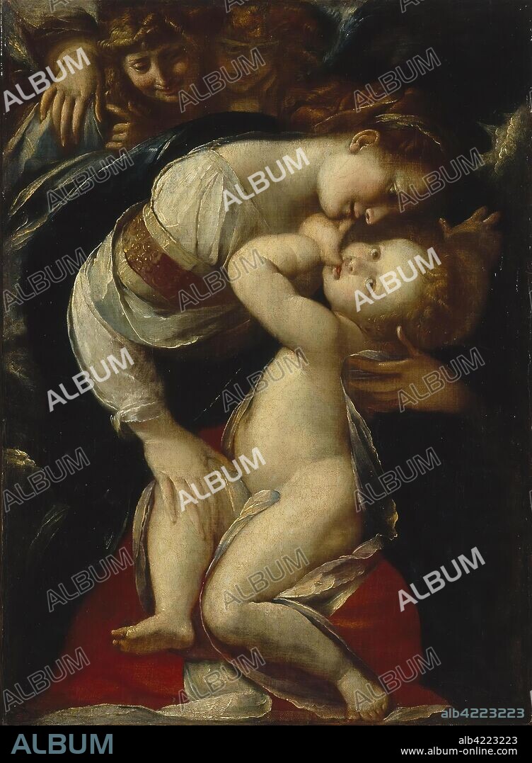 GIULIO CESARE PROCACCINI. 'Madonna and Child'. Italy. Dimensions: 55,5x40,5 cm.