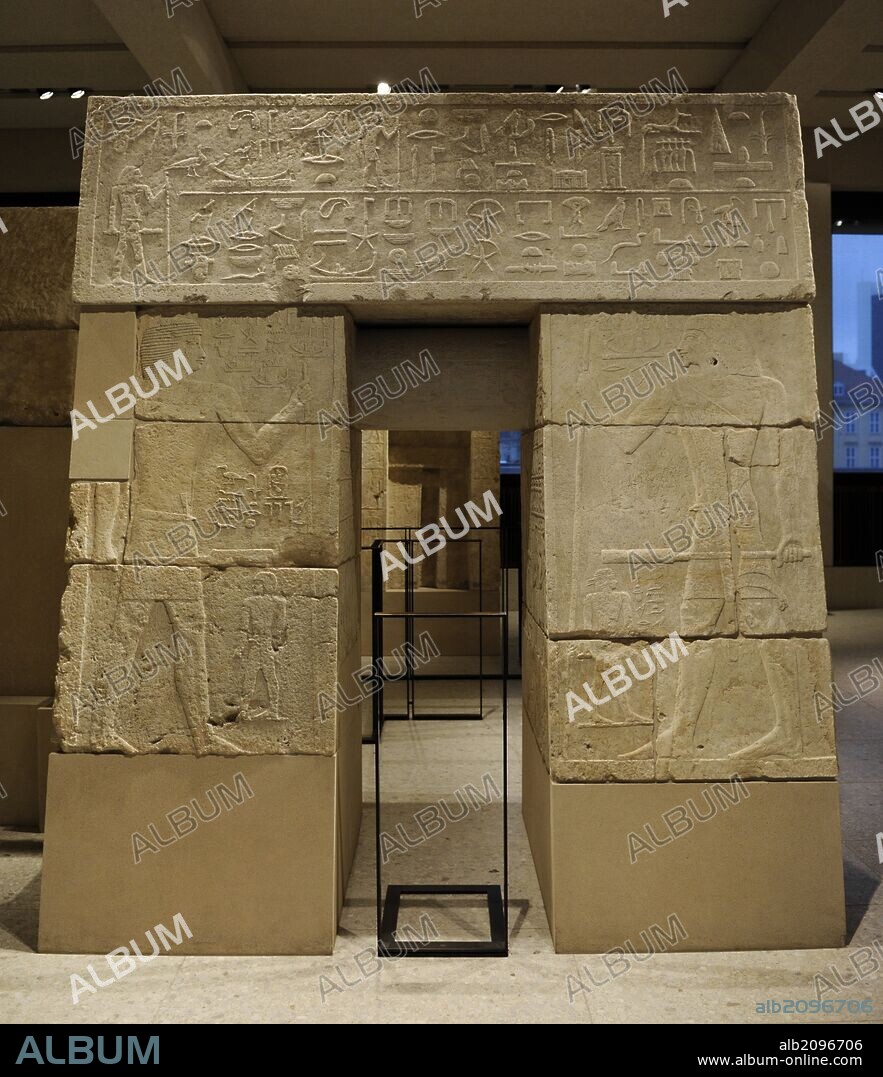 Mastaba of Merib. The Offering Chamber. Old Kingdom. 4th Dynasty. 3639-2504 BC. Giza, Egypt. Neues Museum. Berlin. Germany.