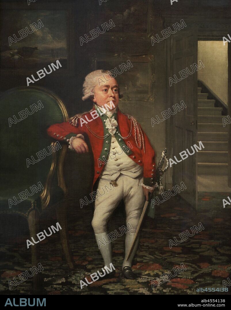 Joseph Boruwlaski (1739-1837). Polish performer who was born with achondroplasia, which causes dwarfism. As musician, he toured in European and Turkish courts. Portrait by Philip Reinagle (1749-1833). Boruwlaski is shown as he would have appeared in one of his entertainments, wearing a military uniform and sword befitting his presentation as a Count Boruwlaski. Oil on canvas, 1783-1793. National Portrait Gallery. London, England, United Kingdom.