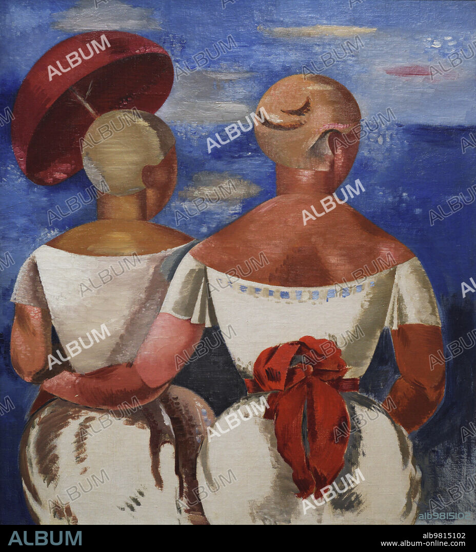 Jekabs Kazaks (1895-1920). Latvian painter. Ladies at the Seaside, 1920. Oil on canvas, 110 x 100.5 cm. Latvian National Museum of Art. Riga. Latvia.