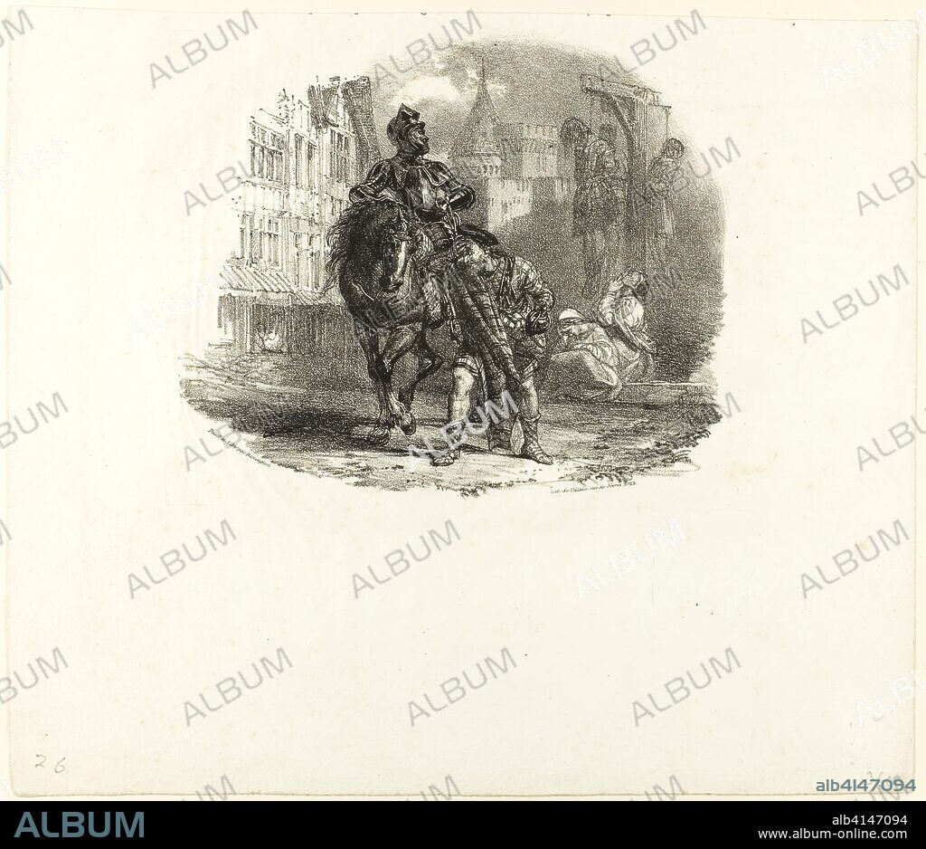 The Hanged. Richard Parkes Bonington; English, 1802-1828. Date: 1822-1828. Dimensions: 139 × 162 mm (image); 233 × 270 mm (sheet). Lithograph on paper. Origin: England.