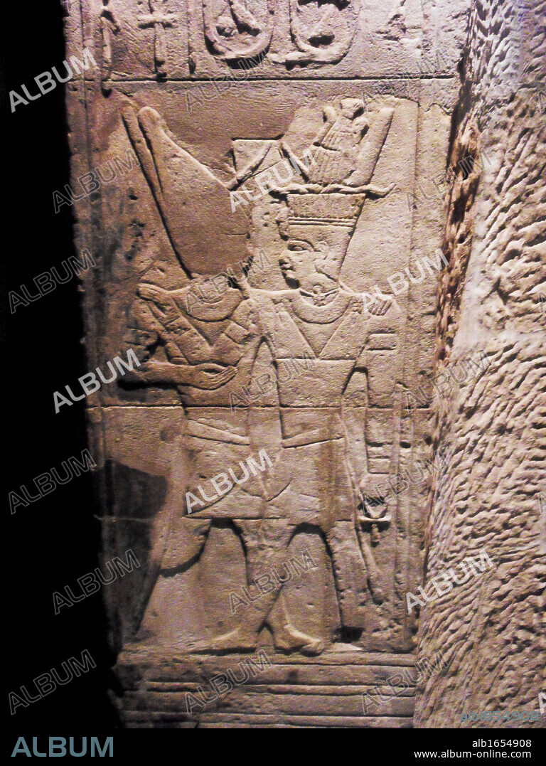 Taharqa's shrine is part of a temple built at Kawa in about BC 680. It was built on the orders of Taharqa, who was Pharaoh from 690 - 664 BC and was intended to give him help in ruling over his large kingdom. The shrine was dedicated to the sun and fertility god Amun-Re.