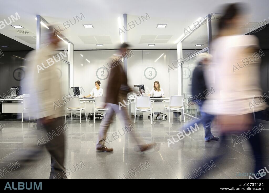Reception of patients, Onkologikoa Hospital, Oncology Institute, Case Center for prevention, diagnosis and treatment of cancer, Donostia, San Sebastian, Gipuzkoa, Basque Country, Spain.