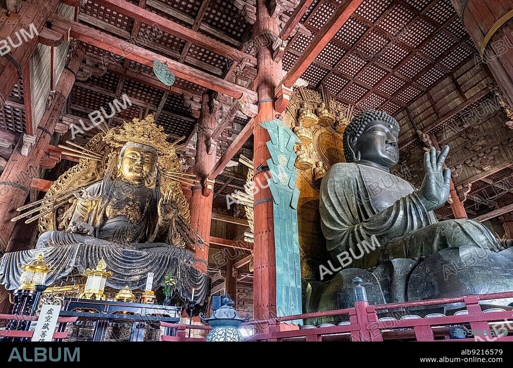 Nara Japan.Todai-ji temple. Great Buddha Hall (Daibutsu-den).