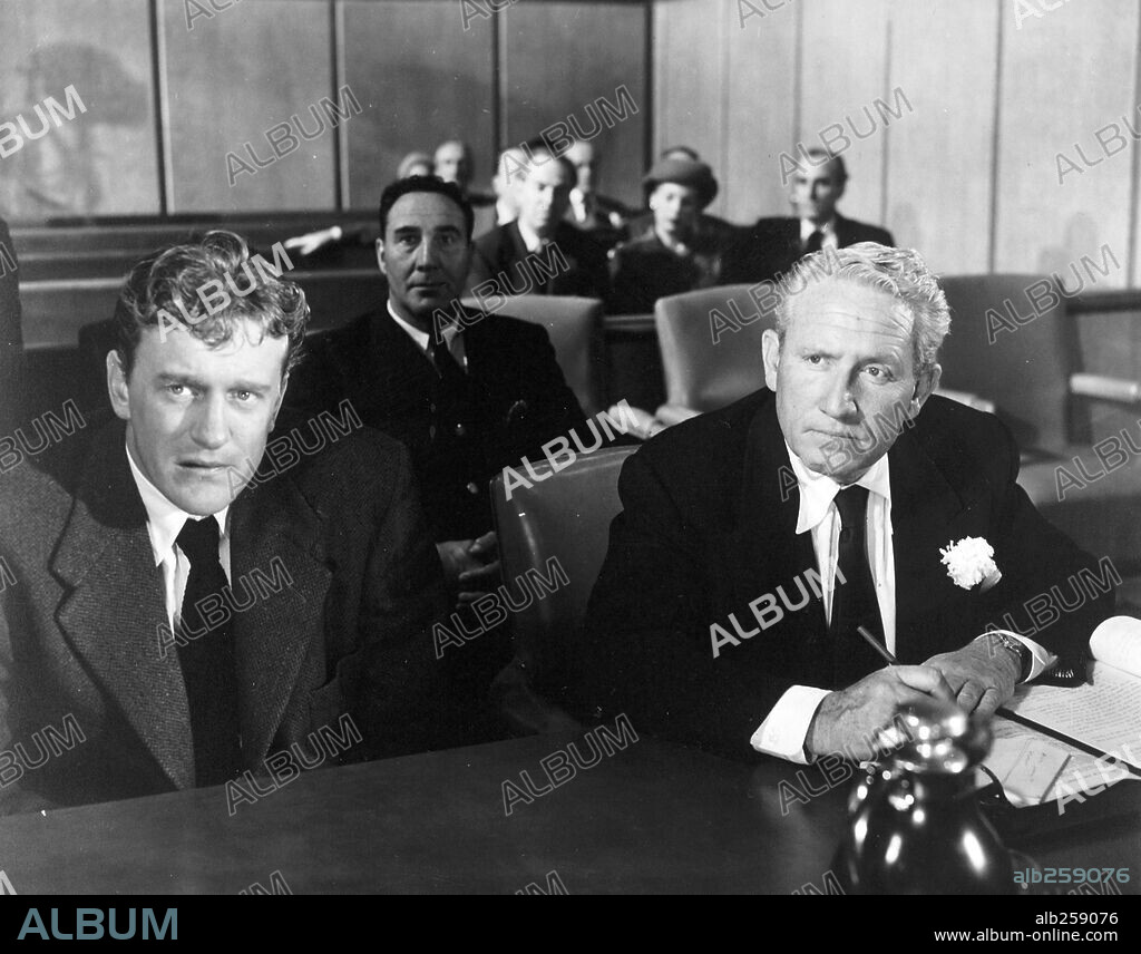 JAMES ARNESS and SPENCER TRACY in THE PEOPLE AGAINST O'HARA, 1951, directed by JOHN STURGES. Copyright M.G.M.
