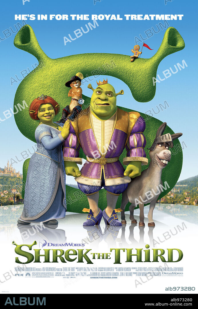Poster of SHREK THE THIRD, 2007, directed by CHRIS MILLER and RAMAN HUI. Copyright DREAMWORKS.