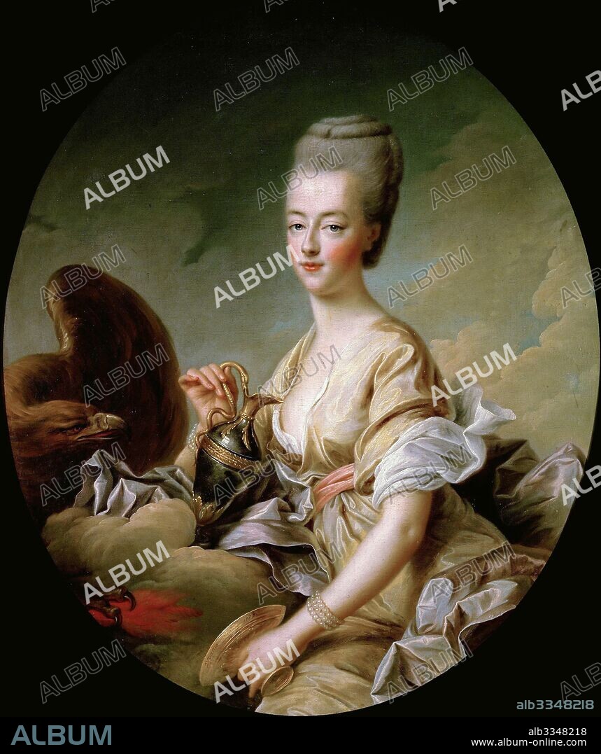 FRANçOIS-HUBERT DROUAIS. Portrait of Queen Marie Antoinette (1755-1793) als Hebe.
