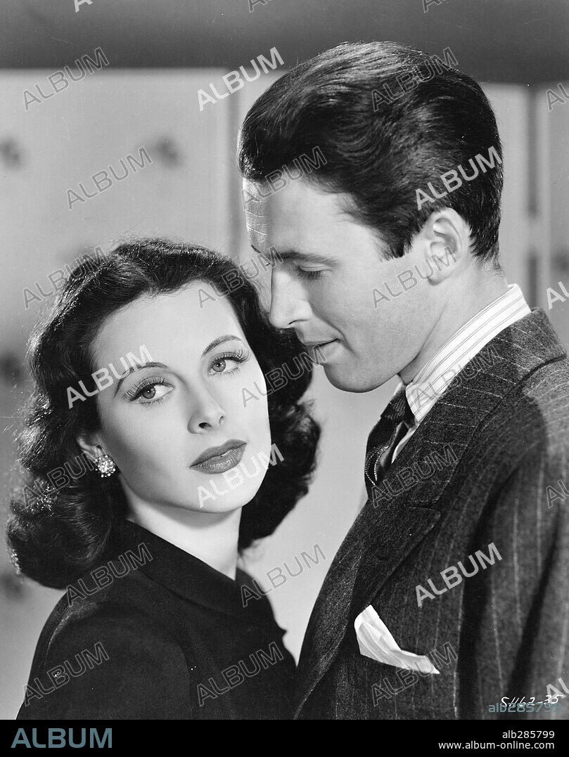 HEDY LAMARR and JAMES STEWART in COME LIVE WITH ME, 1941, directed by CLARENCE BROWN. Copyright M.G.M.