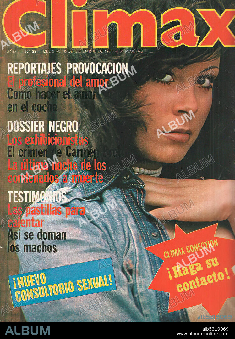 Portada de la revista Climax, nº 28  del 6 al 10 de diciembre de 1977.