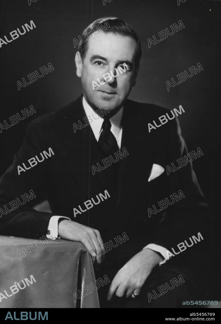 Lord Rea - Philip Russell Rea, O.B.E., 2nd Baron Rea of Eskdale; Chief Liberal Whip, House of Lords, 1950, and Vice-Chairman of the Liberal Party Executive, 1951; Merchant Banker and Company Director. April 26, 1955. (Photo by Fayer, Camera Press).