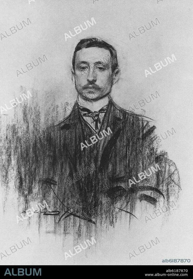 RAMON CASAS Y CARBO. RETRATO DE EDUARDO CHICHARRO AGUERA (1873/1949).
