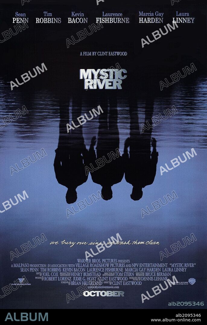 Poster of MYSTIC RIVER, 2003, directed by CLINT EASTWOOD. Copyright WARNER BROS.