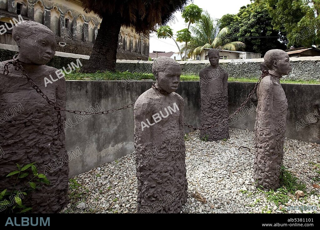 Slave Monument by Clara Sornas in Stonetown, Stone Town, Zanzibar, Tanzania, Africa