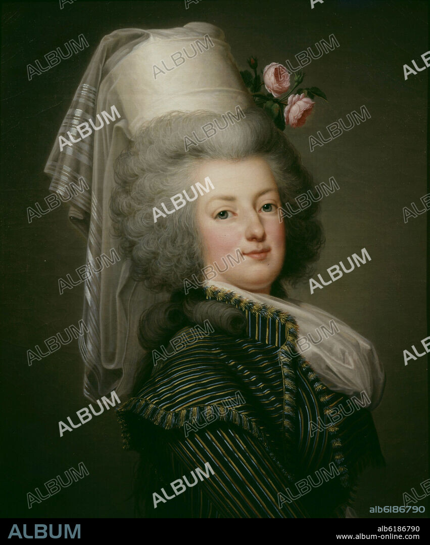 ADOLPH ULRIK WERTMÜLLER (1751-1811). 'Marie Antoinette of Austria, Queen of France', 1788, Oil on canvas, 65,5 x 54,4 cm.
