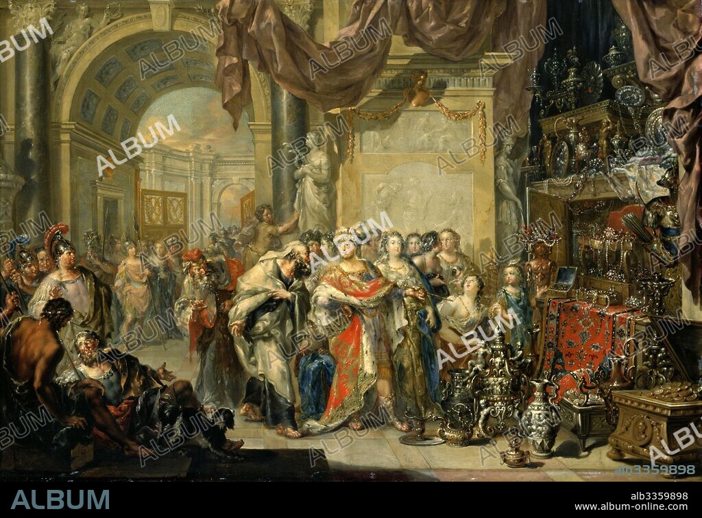 JOHANN GEORG PLATZER. Croesus and Solon.