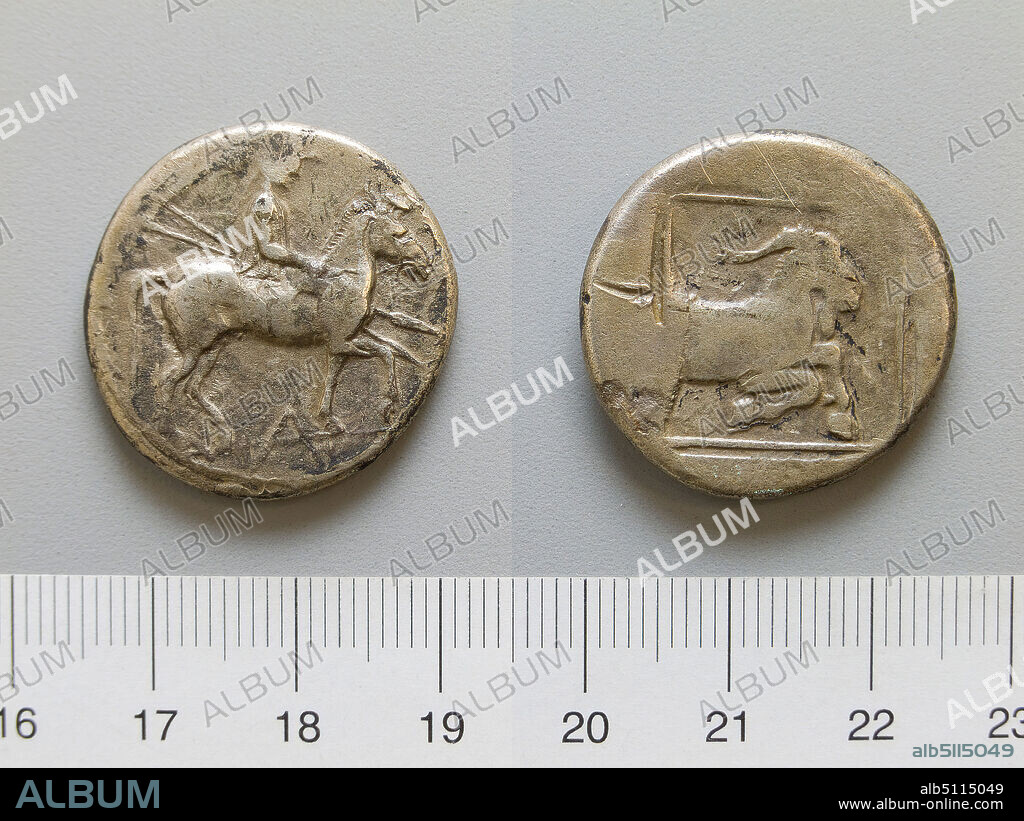 Ruler: Alexander I, King of Macedon, ruled 495454 B.C.Mint: Macedonia, Coin of Alexander I, King of Macedon from Macedonia, 498454 B.C., Silver, 12.65 g, 3:00, 26.5 mm, Made in Macedonia, Greek, 5th century B.C., Numismatics.