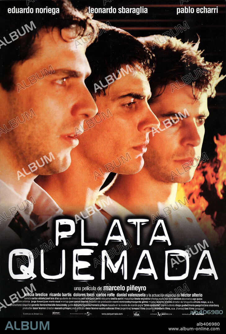 Poster of BURNING MONEY, 2000 (PLATA QUEMADA), directed by MARCELO PIÑEYRO. Copyright TORNASOL FILMS.