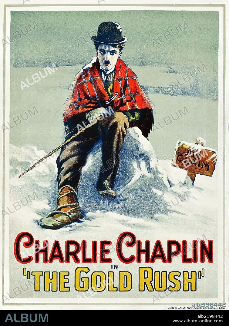 CHARLIE CHAPLIN en LA QUIMERA DEL ORO, 1925 (THE GOLD RUSH), dirigida por CHARLES CHAPLIN. Copyright UNITED ARTISTS.