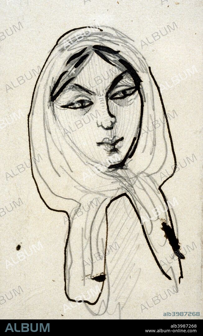 'Portrait of Jeanne Duval', mid 19th century. From a private collection.