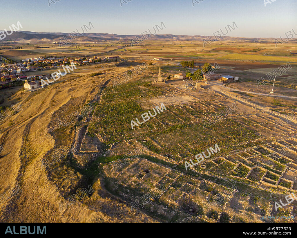 Numancia, población celtíbera , Cerro de la Muela, Garray, provincia de Soria, Comunidad Autónoma de Castilla y Leon, Spain, Europe.