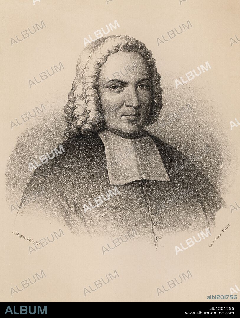 Cardenal Giulio Alberoni (1664-1752). Cardenal italiano, Primer ministro de Felipe V. Grabado de 1870.