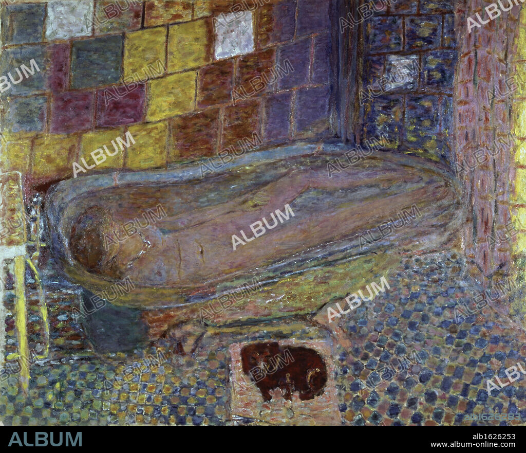 Nude in the Bath I by Pierre Bonnard, 1937, 1867-1947, France, Paris, Musee du Petit Palais.
