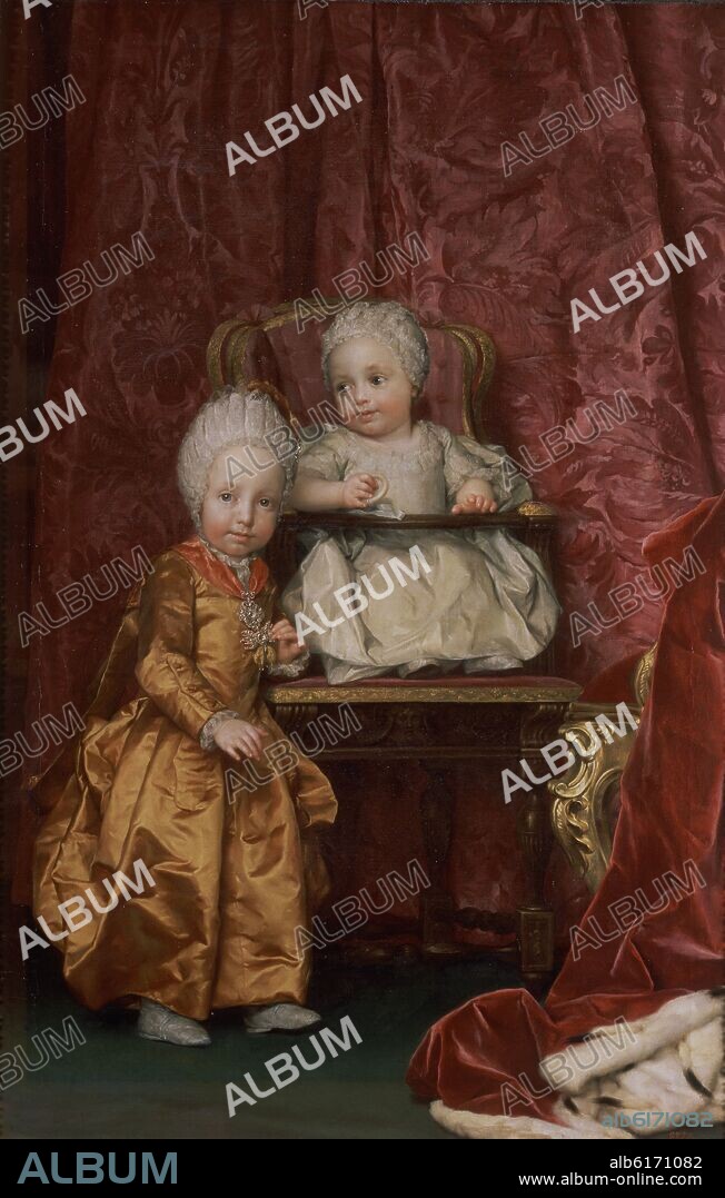 ANTON RAPHAEL MENGS. LOS ARCHIDUQUES FERNANDO Y MARIA ANA AUSTRIA - 1770-1771 - OLEO/LIENZO - 147 x 96 cm - NP 2192.