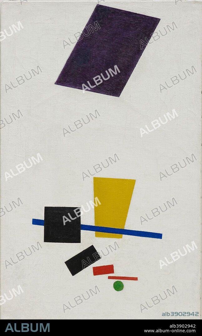 KAZIMIR MALEVICH. Painterly Realism of a Football Player - Color Masses in the 4th Dimension. Date/Period: Summer-fall 1915. Painting. Oil on canvas Oil on canvas. Height: 710 mm (27.95 in); Width: 445 mm (17.51 in).