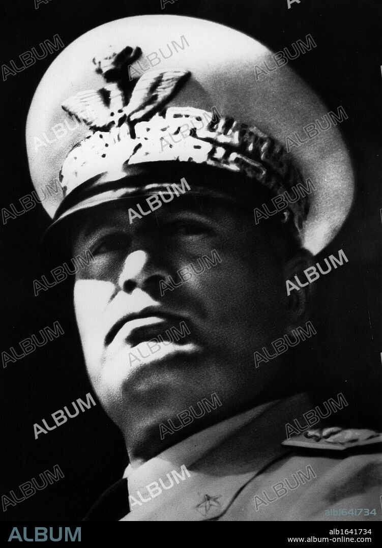 Benito Mussolini,(29 July 1883 - 28 April 1945)Italian politician who led the National Fascist Party Prime Minister of Italy in 1922 and began using the title Il Duce by 1925. After 1936, his official title was His Excellency Benito Mussolini, Head of Government, Duce of Fascism, and Founder of the Empire.
