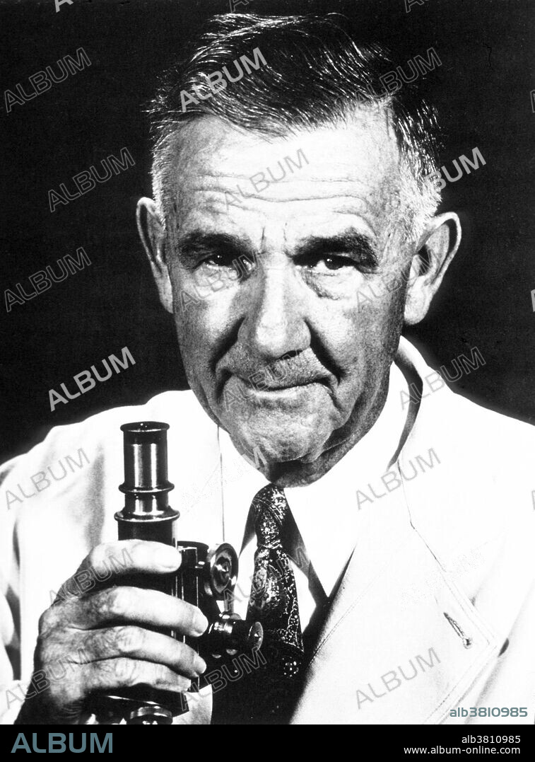 George Hoyt Whipple (1878-1976) was an American physician, pathologist, biomedical researcher, and medical school educator and administrator. He attended medical school at the Johns Hopkins University from which he received the M.D. degree in 1905. After graduation. Whipple worked in the pathology department at Hopkins until he went to Panama, during the time of the construction of the Panama Canal, as pathologist to the Ancon Hospital in 1907-1908. Whipple was the first person to describe an unknown disease he called lipodystrophia intestinalis because there were abnormal lipid deposits in the small intestine wall and correctly pointed to the bacterial cause of the disease in his original report in 1907. The condition has since come to be called Whipple's disease. Whipple's main research was concerned with anemia and with the physiology and pathology of the liver. In 1921 he became Professor and Chairman of Pathology and the founding Dean of the new School of Medicine and Dentistry at the University of Rochester. He served the School as the Dean until 1954 and remained at Rochester for the rest of his life. In 1934 he won the Nobel Prize for his discovery that liver fed to anemic dogs reverses the effects of the anemia. This remarkable discovery led directly to successful liver treatment of pernicious anemia by Minot and Murphy. He died in 1976 at the age of 97.