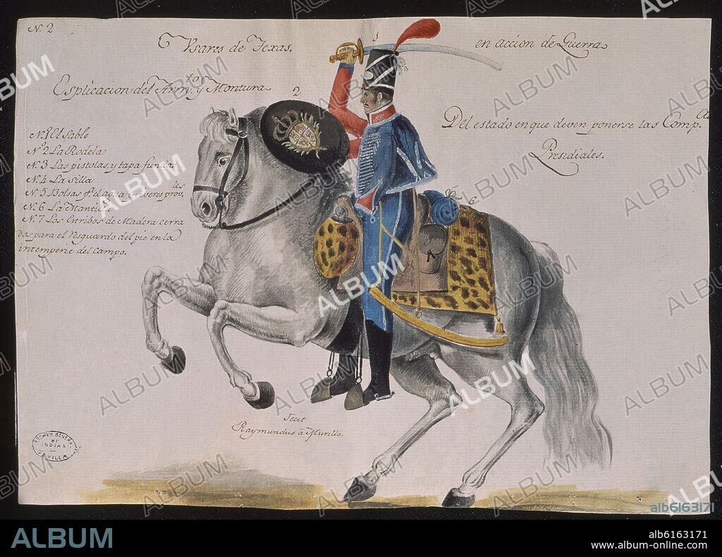UNIFORME DE HUSARES DE TEJAS-1804-MP UNIFORMES 57.