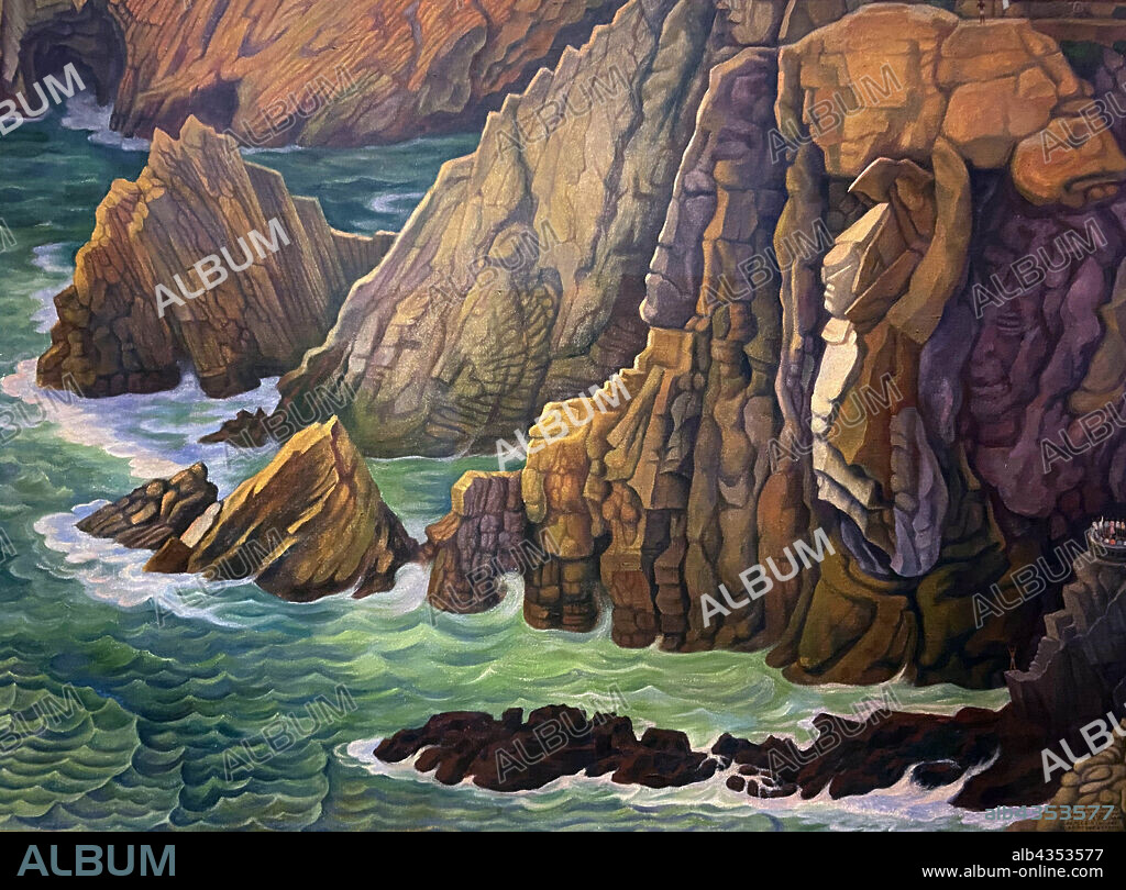DIEGO RIVERA. PINTOR MEXICANO 1886-1957. LA QUEBRADA , 1956.