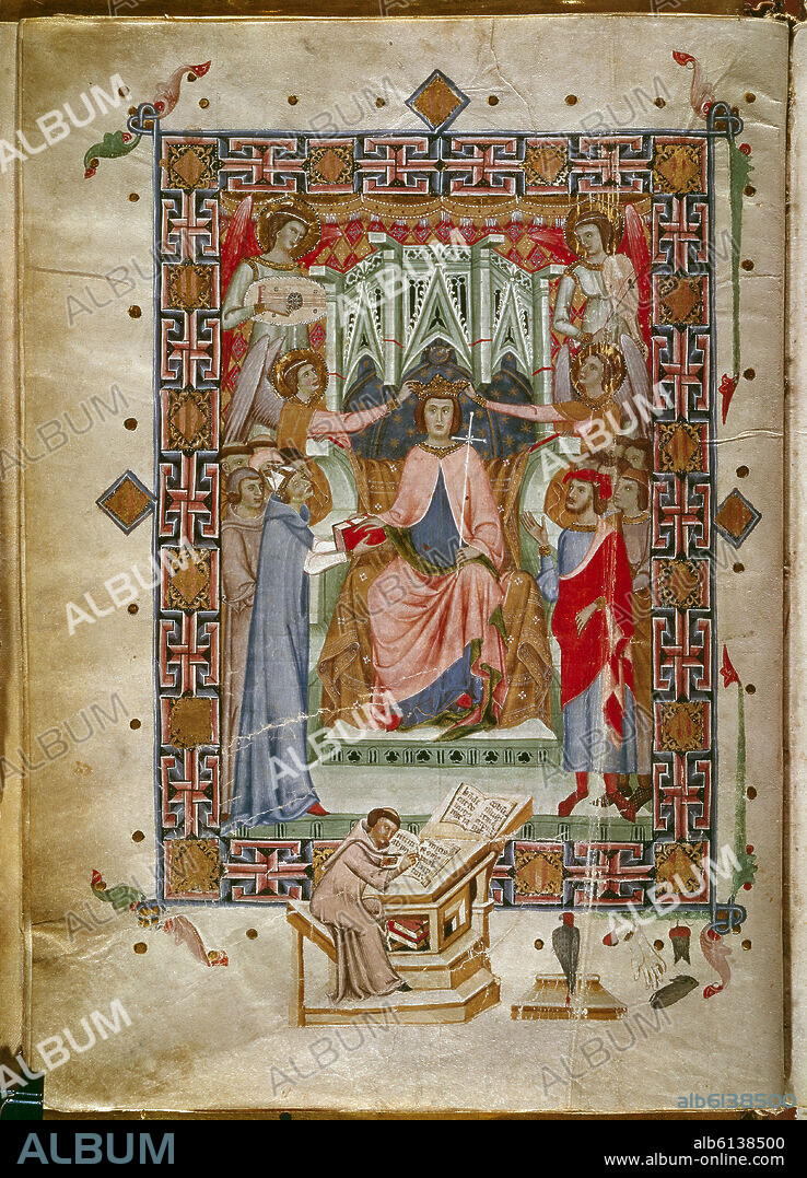 ROMEU DES POAL (S XIV). LIBRO DE PRIVILEGIOS DEL REINO DE MALLORCA - JAIME II (1243/1311) - MS 1 - AÑO 1334.