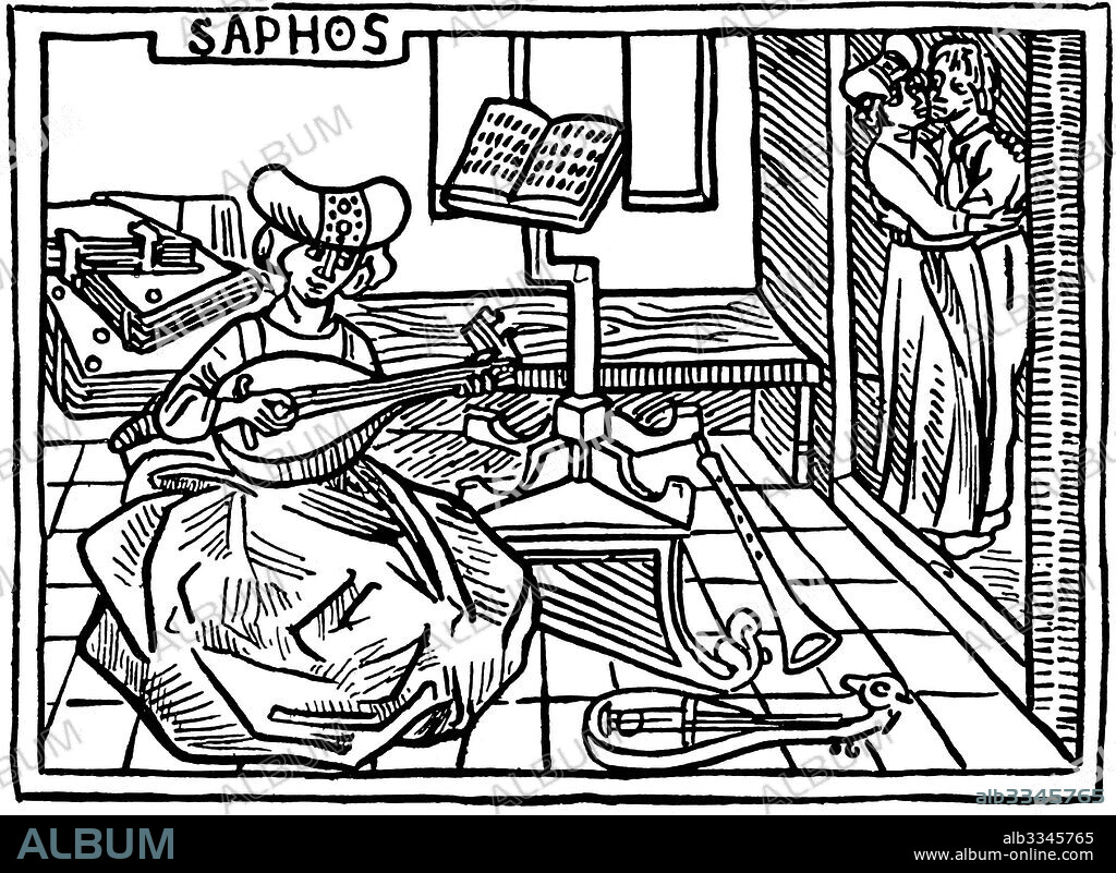 GERMAN MASTER. Illustration to the book "De mulieribus claris" (On Famous Women) by Giovanni Boccaccio.